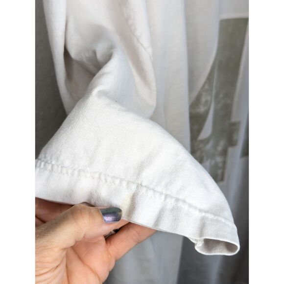 Dirk Nowitzki Face Number XXL T Shirt Fair Semi Thrashed White Dallas Mavericks - Picture 11 of 14